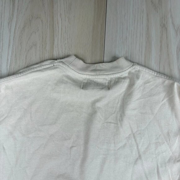 Represent Blank Sweater Men's Size XS Beige Tan Color 100% Cotton Mock Neck - Picture 9 of 10